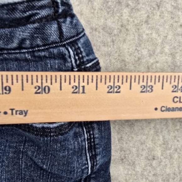 Liz Claiborne Womens Slim Bootcut Jeans Dark Wash Size 22W Cotton Blend Stretch - Picture 5 of 6